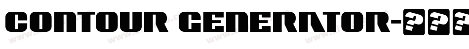 Contour Generator字体转换